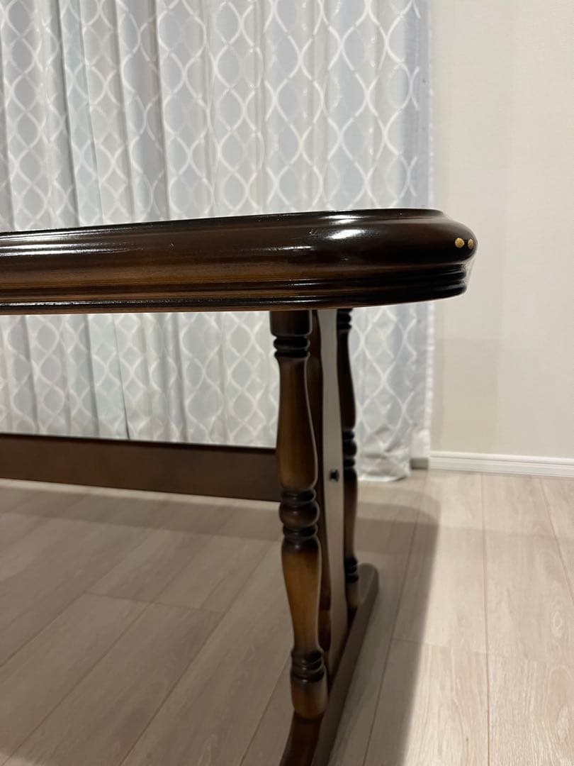 【カリモク】コロニアル　ダイニングテーブル　レトロ