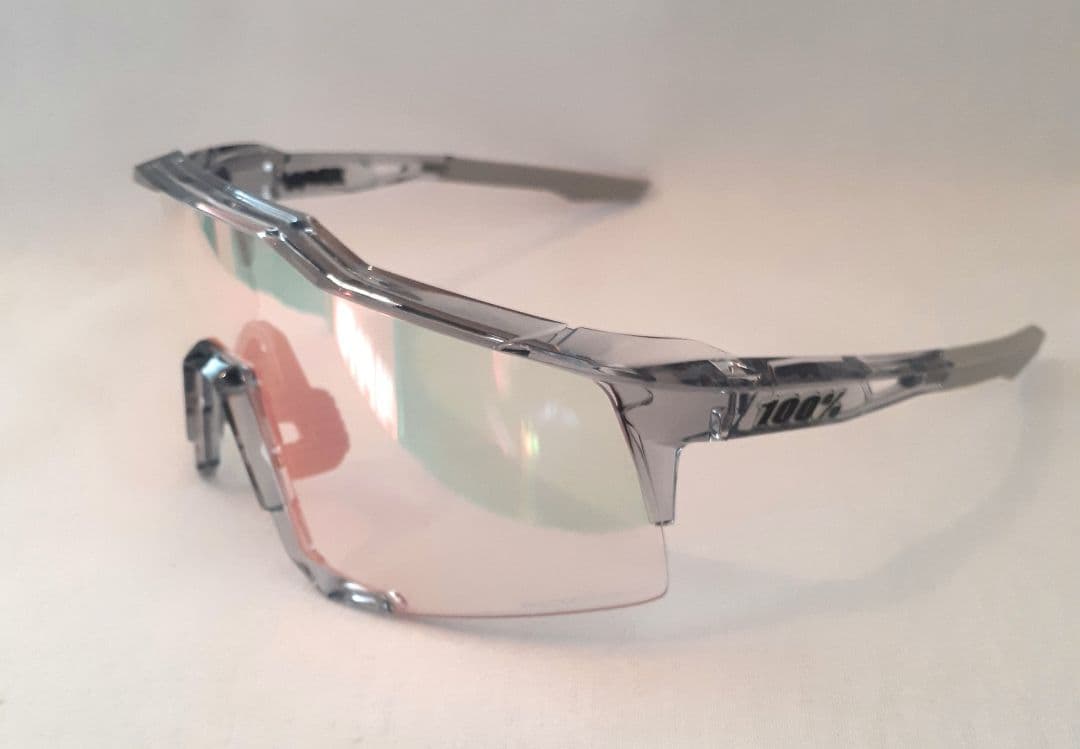 100% Speedcraft クリアグレー 調光 ワンハンドレッド サングラス