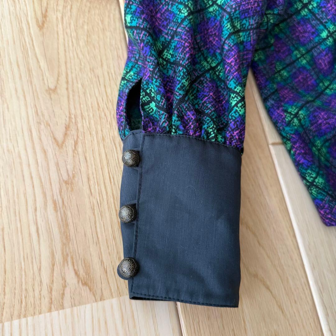 合馬公式アカウント1イヴ・サンローラン　ヴィンテージチェックワンピース M