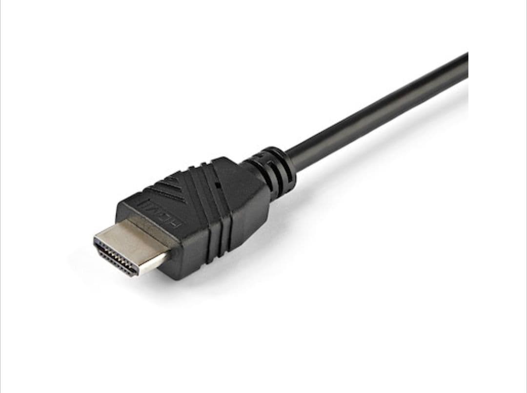 2ポートHDMI コンパクトデュアルポート 本体一体型1.5mケーブル