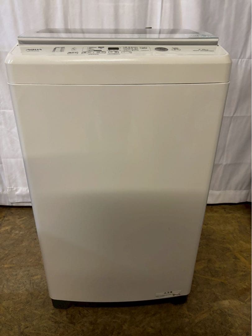 AQUA 全自動洗濯機 AQW-GV70J 2021年製 洗濯7kg