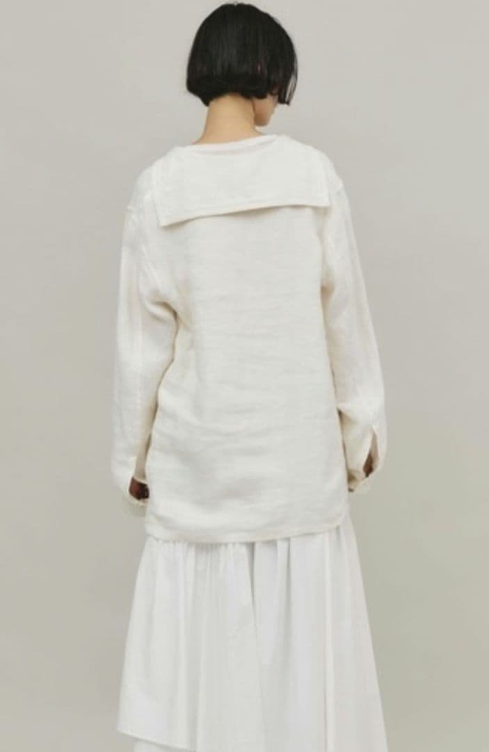 &RC アイボリー セーラー長袖シャツ カレンソロジー