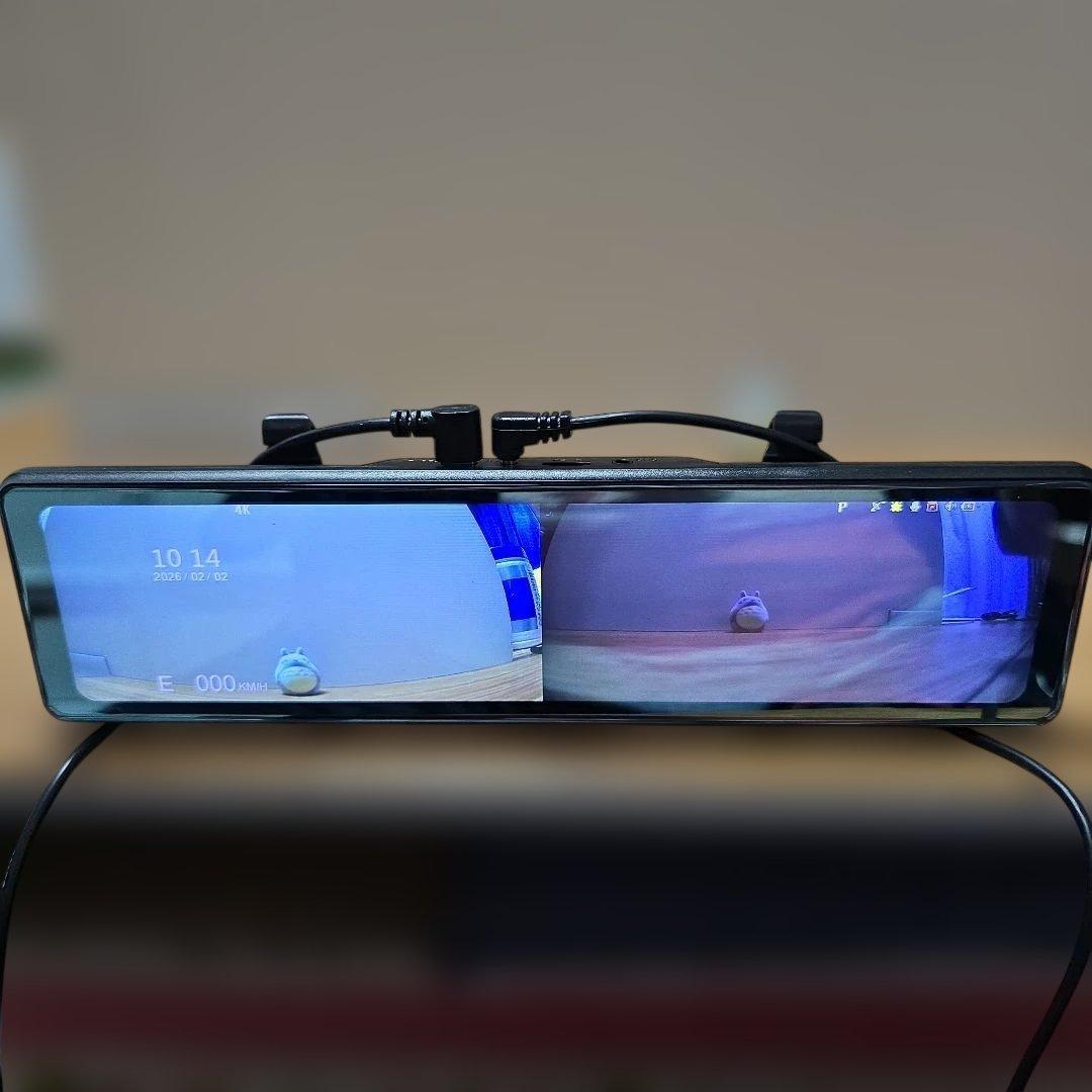 前後同時録画暗視 4K画質 ミラー型ドライブレコーダー