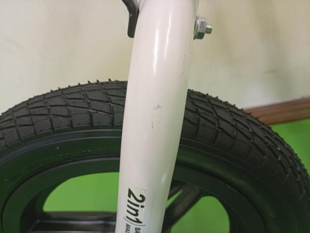 新品未使用 3in1 子供自転車 キックバイク 12インチ GREEN色