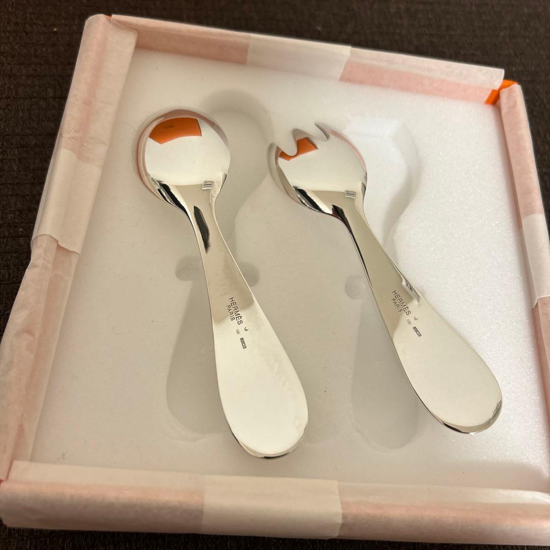 エルメス　アダダ　ベビーカトラリー　シルバーカトラリー　925