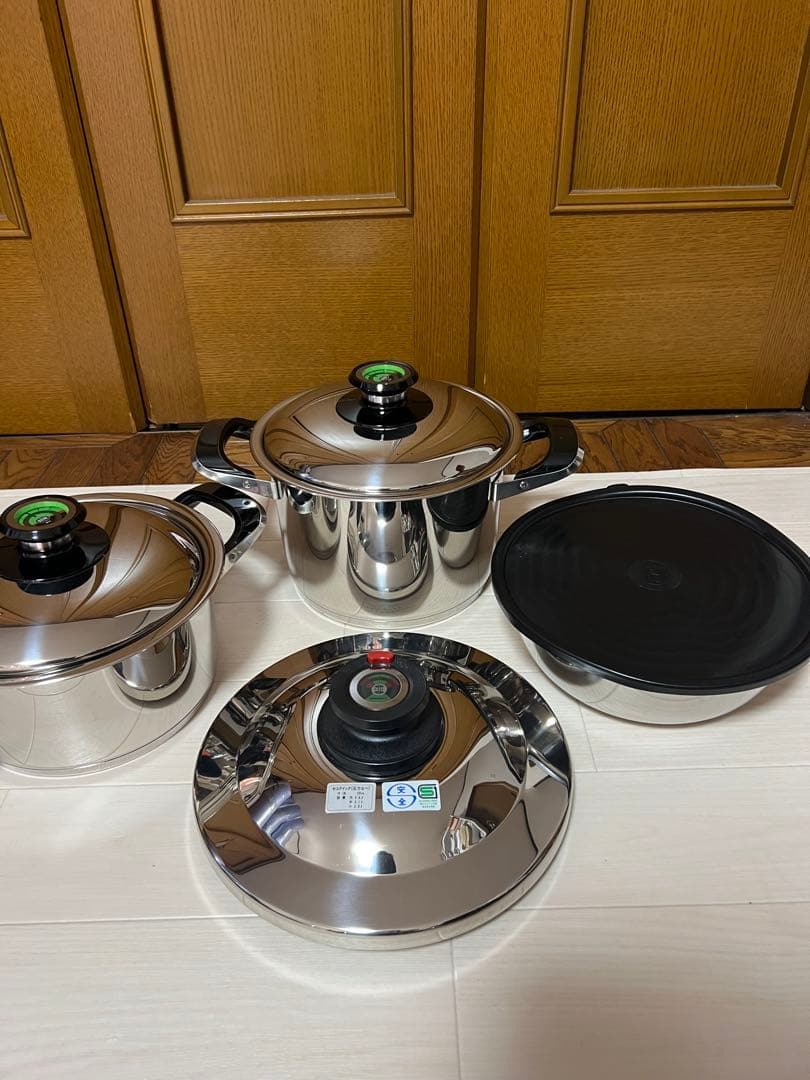 新品未使用　AMC エイ.エム.シー セコクイック圧力鍋 4点セット