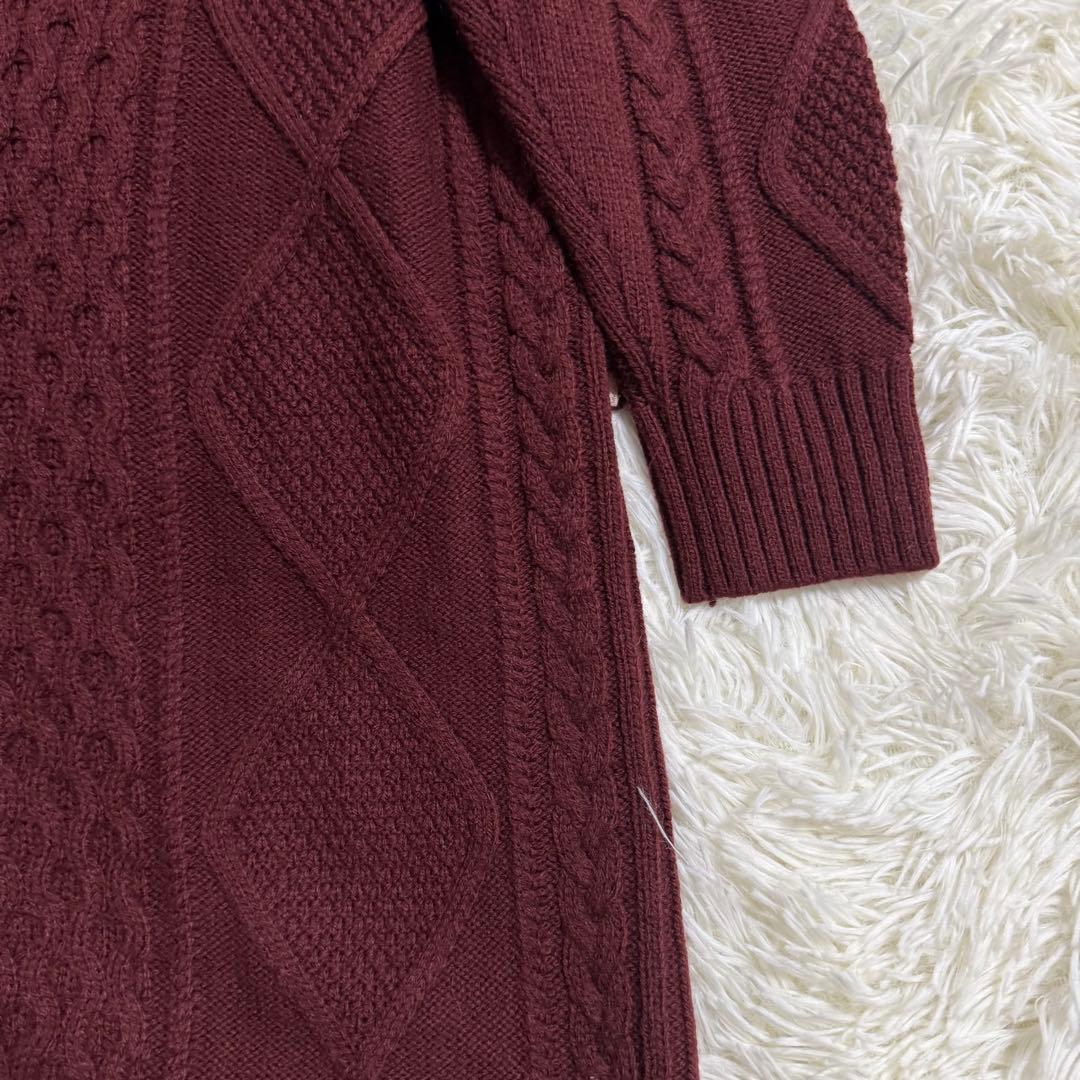 【美品】BLUE LABEL CRESTBRIDGE タートルニットワンピース