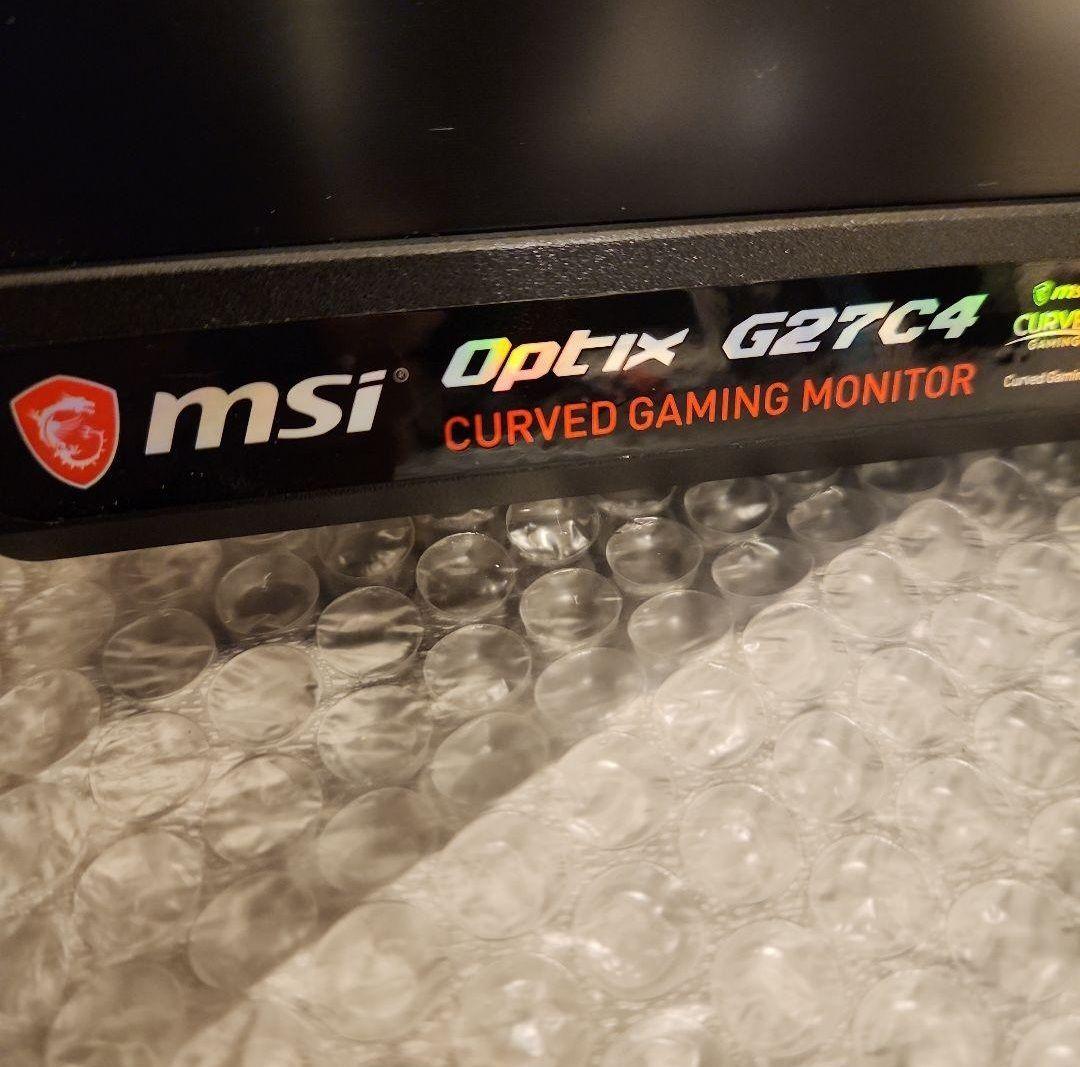 MSI Optix G27C4 カーブドゲーミングモニター 本体