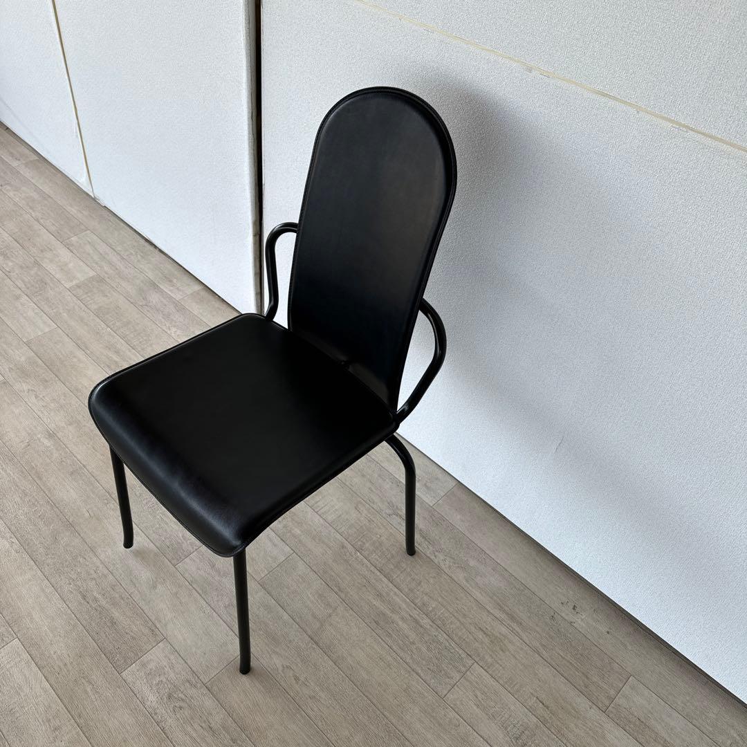 イタリア製　革　レザー　cidue チェア　ダイニングチェア　　②