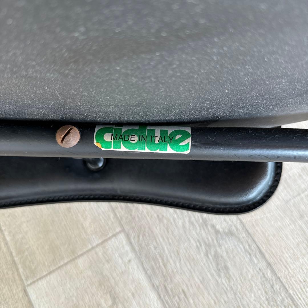 イタリア製　革　レザー　cidue チェア　ダイニングチェア　　②