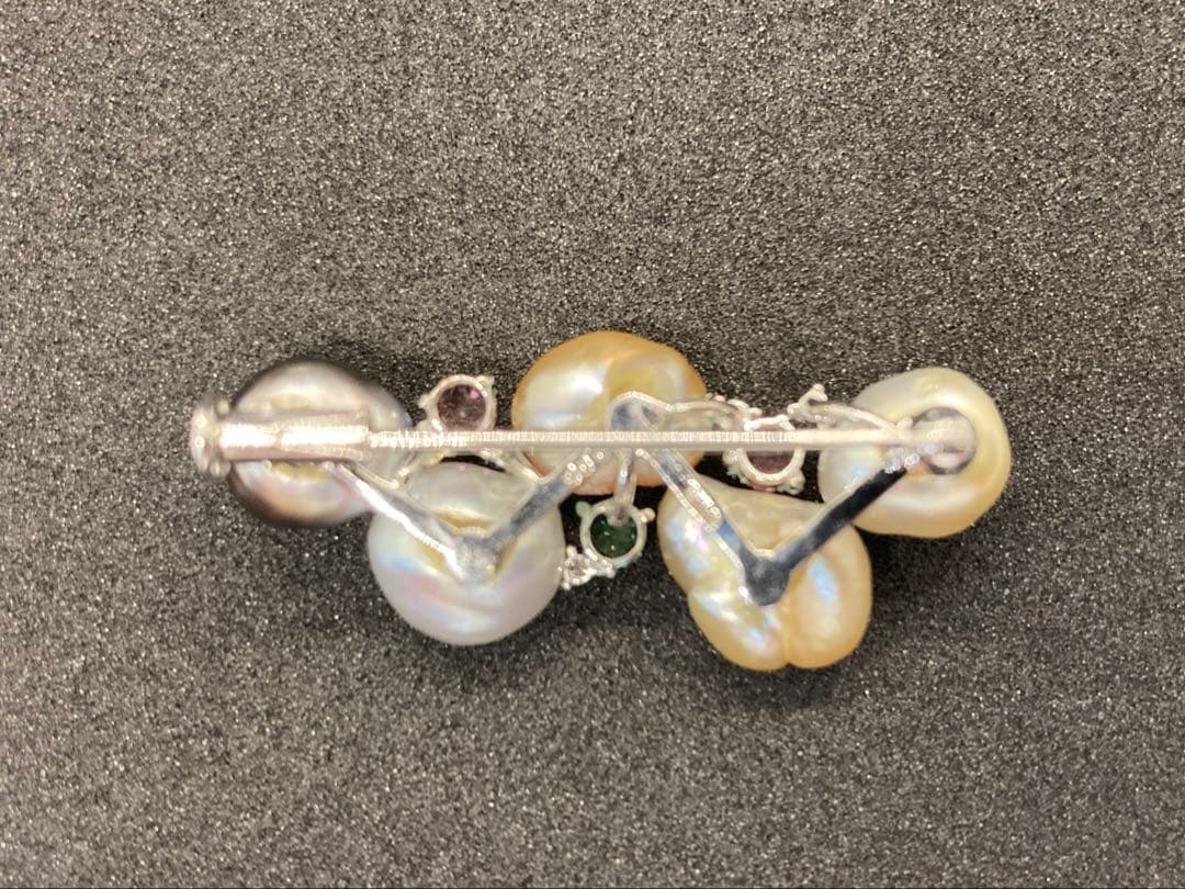 南洋真珠ブローチ バロック真珠