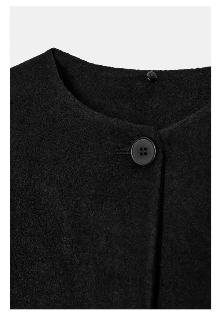 ZARA ウールショートスカーフコート　XS