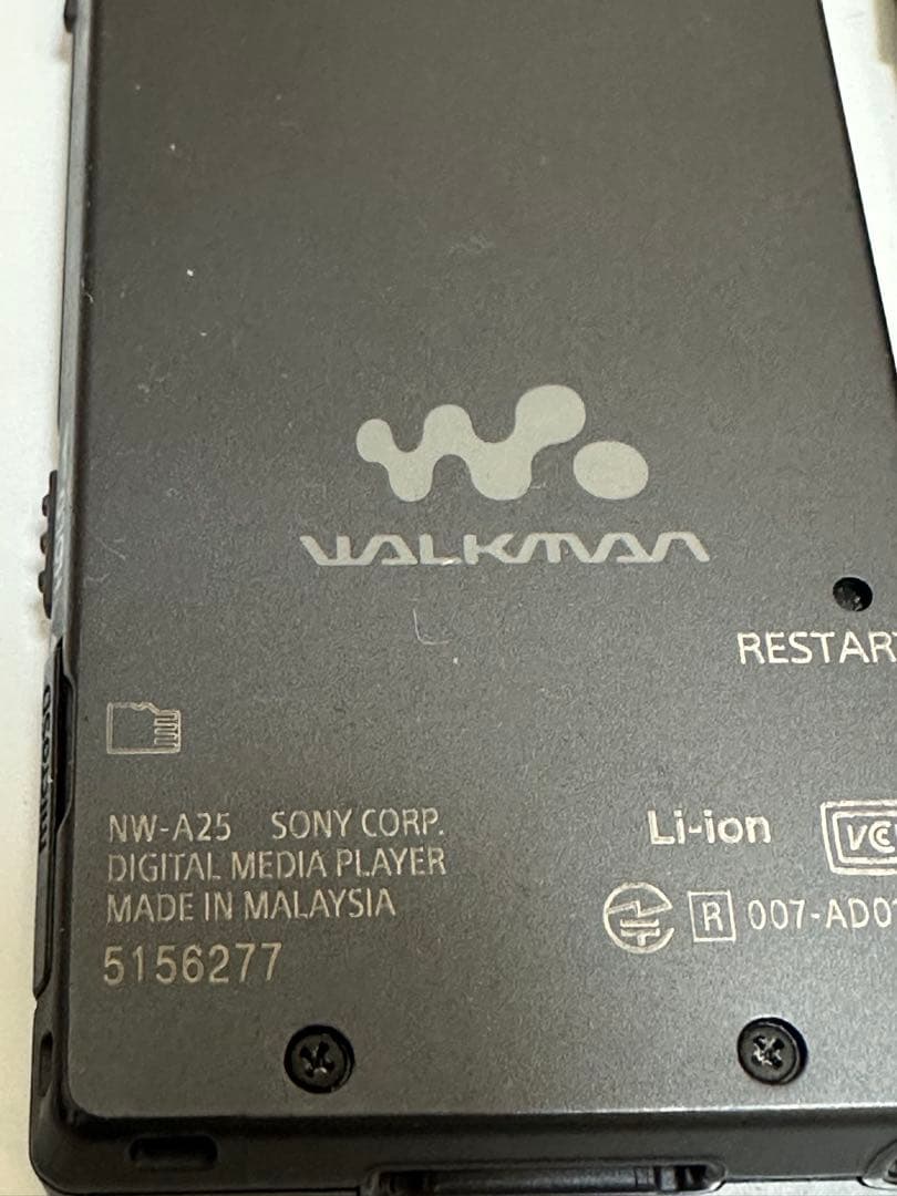 SONY NW-A25 デジタルオーディオプレーヤー3