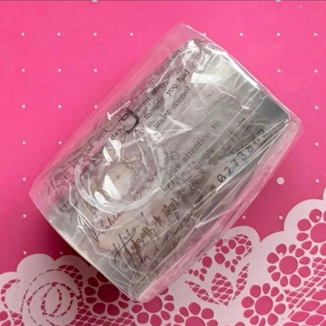 PET 6cm×6m 咖啡渍 ダイカット加工 海外マスキングテープ　英字