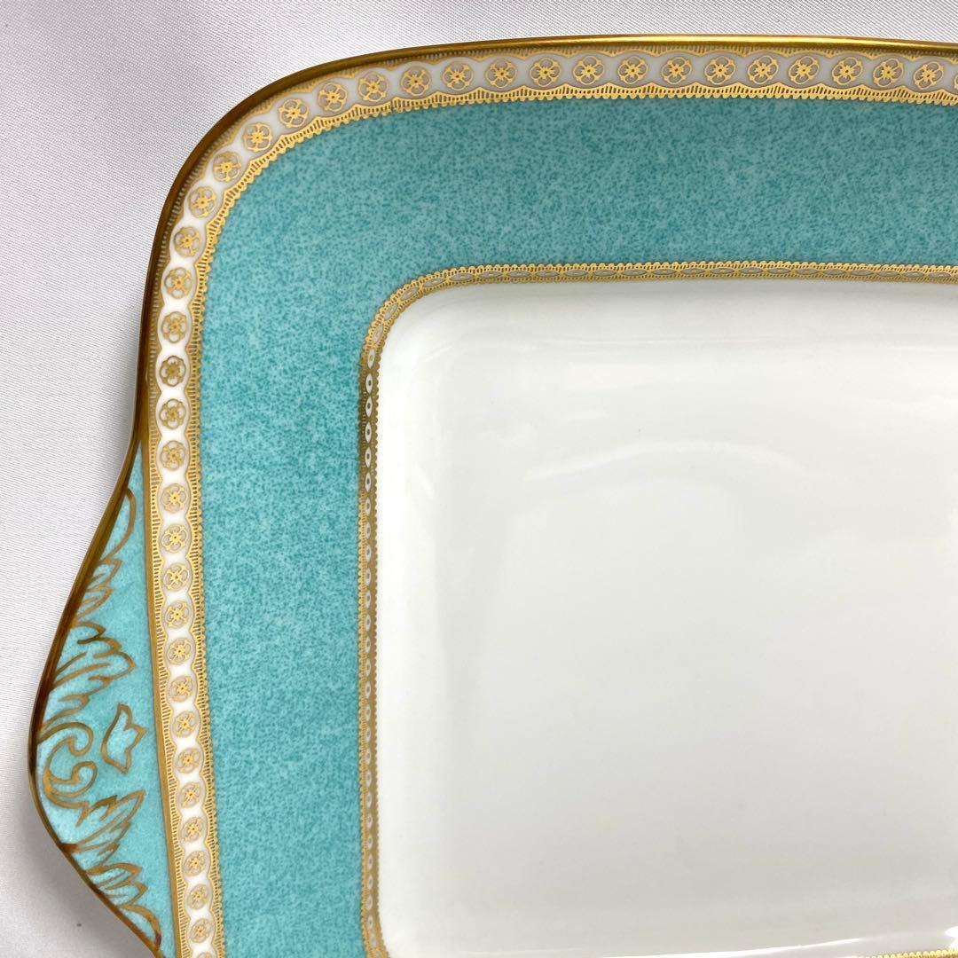 ウェッジウッド ユーランダー パウダーターコイズ スクエアプレート