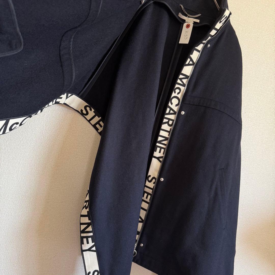 極美品★ステラマッカートニー★ロゴ入りポンチョ★ウールお素材★