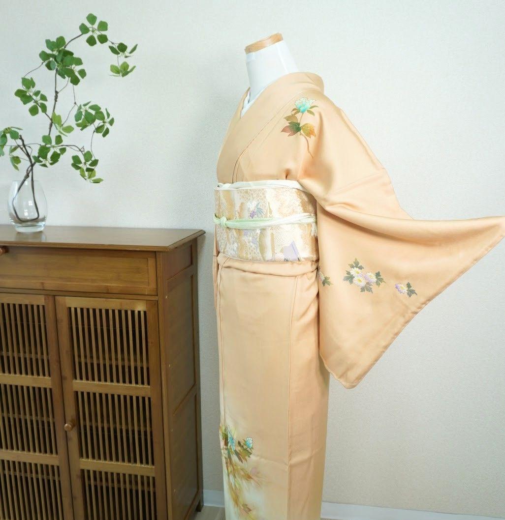 訪問着 セット4点 a193A 正絹　入学式　結婚式　七五三　お宮参り