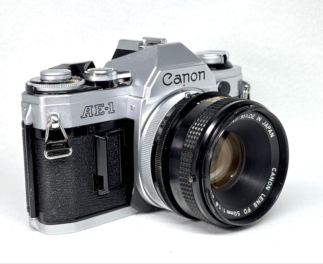 【完動美品】キャノンAE-1 シルバー & FD50mm f1.8 380369