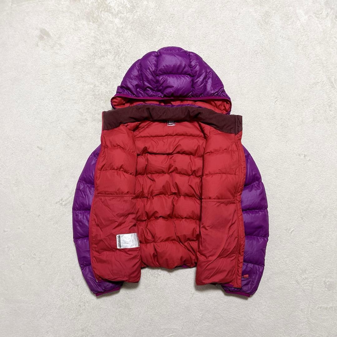 y2k 短丈 mont-bell down jacket パープル 収納袋付き!