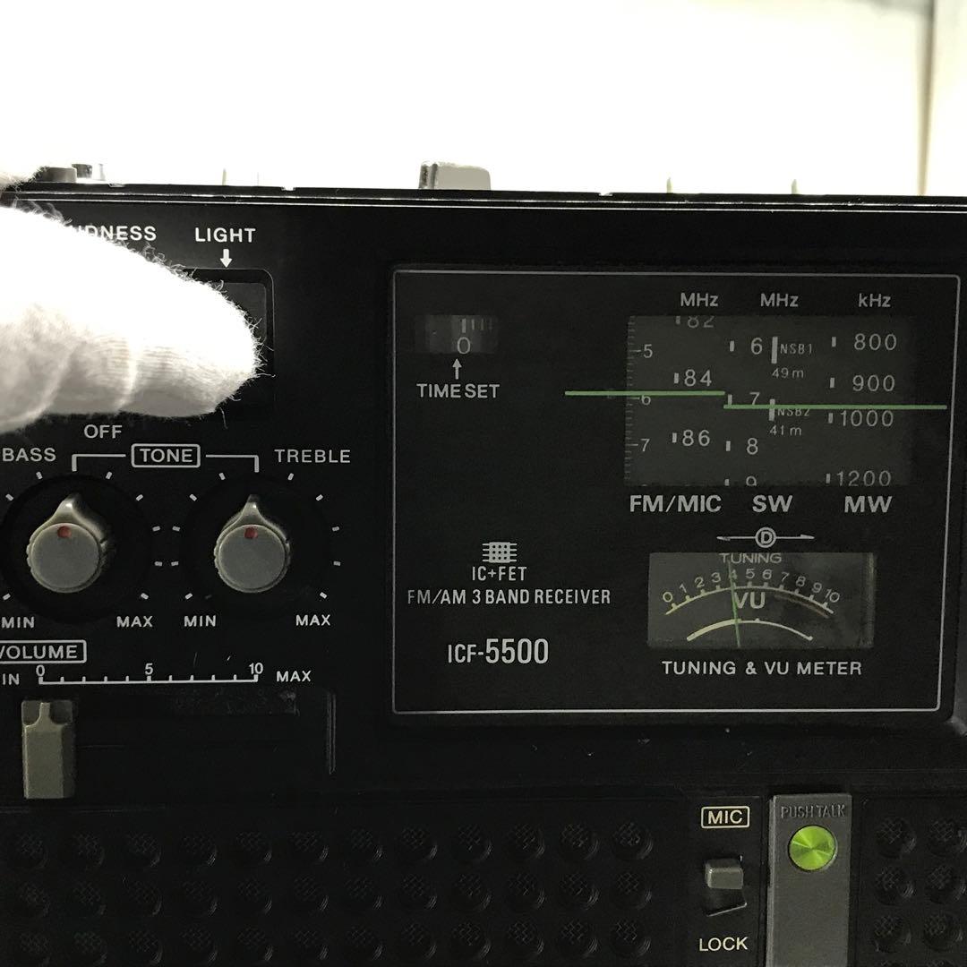 動作品 SONY ICF-5500 ラジオ