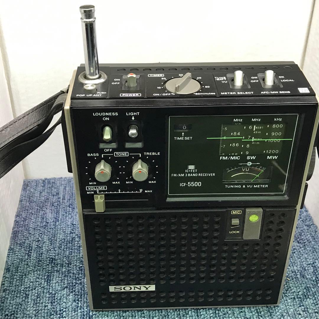 動作品 SONY ICF-5500 ラジオ