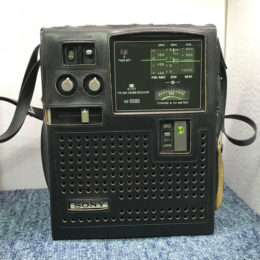 動作品 SONY ICF-5500 ラジオ