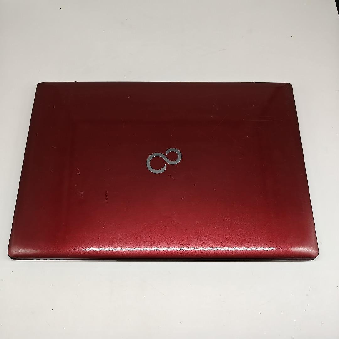 【富士通】AH77 高性能i7 SSD512GB 16GB レッド ノートPC