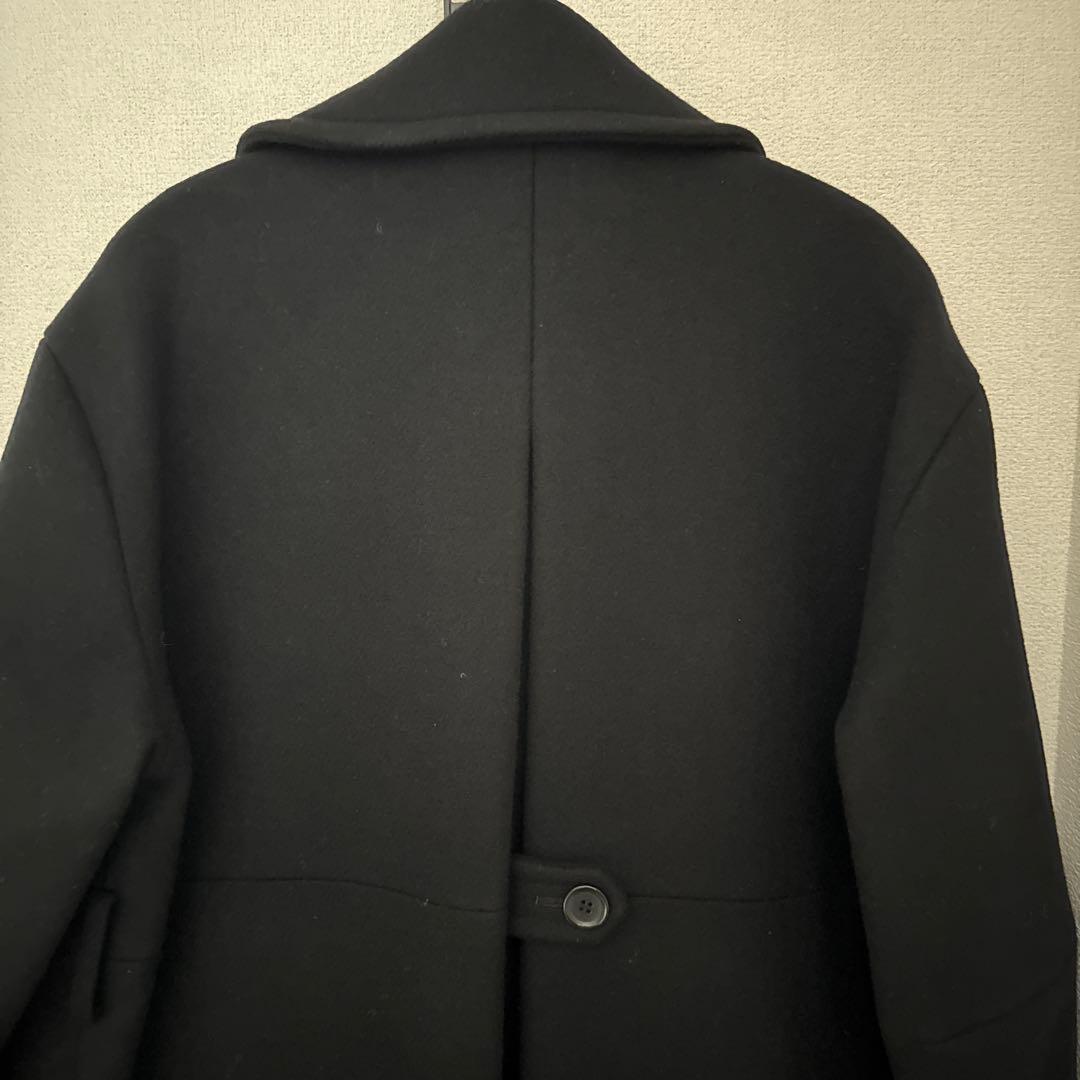 L’AUBE BLANC／Double-breasted Wool coat