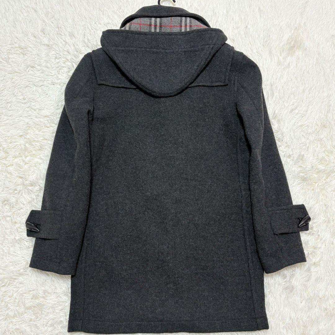 極美品 2way バーバリーロンドン ノバチェック ダッフルコート フード着脱