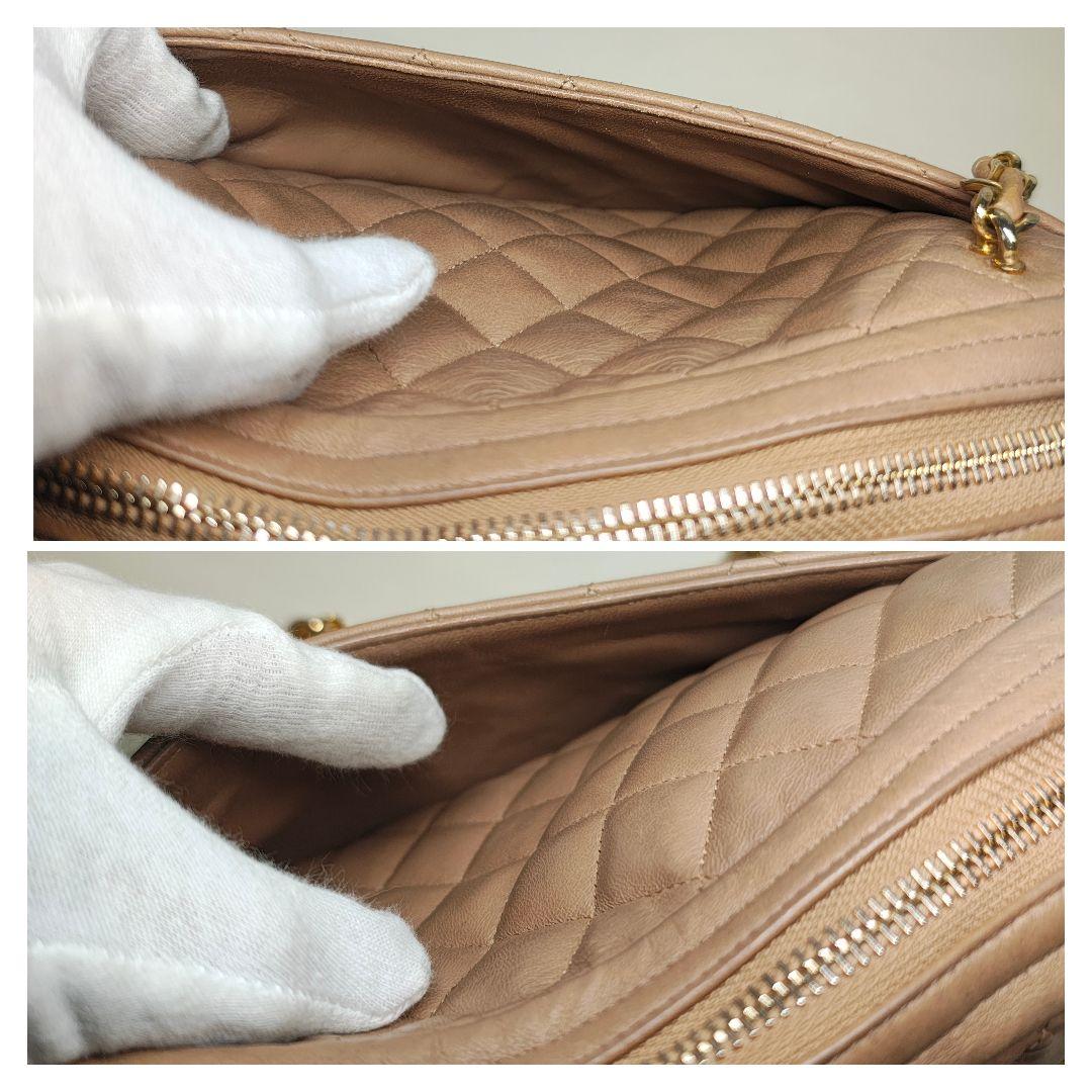 シャネル マトラッセ Wチェーン ショルダー ゴールド金具 超美品 【鑑定済】