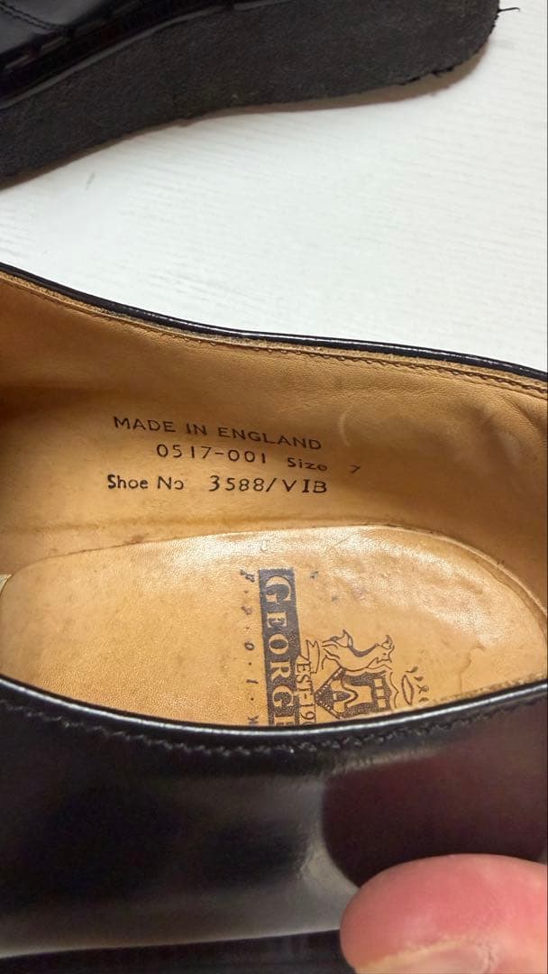 ジョージコックスUK7ラバーソール3588ギブソン