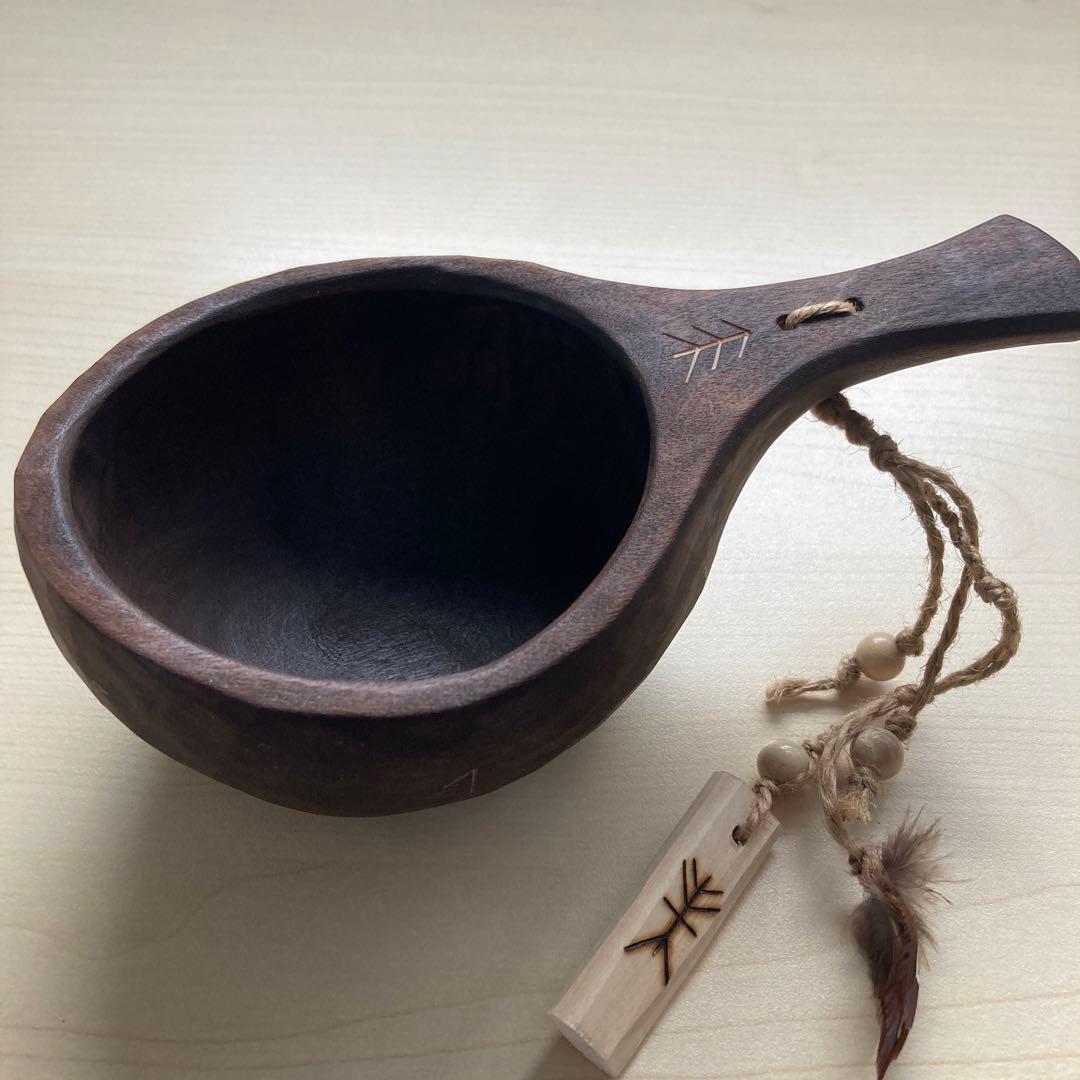 【新品】ソウルオブシベリア　#4 ホワイトペンダント　ククサ　No.8002