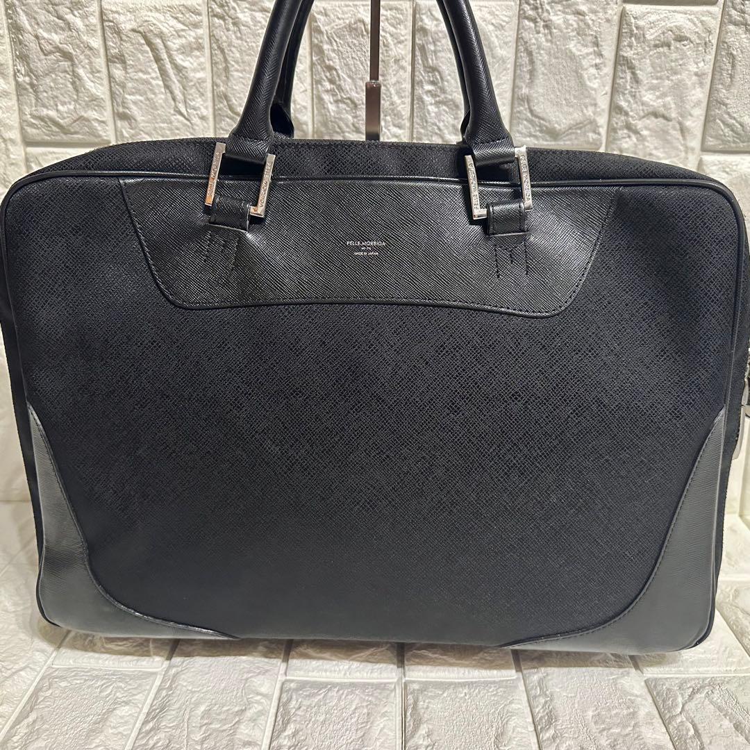 ✨️極美品 ペッレモルビダ ビジネスバッグ ブラック レザー 2way A4収納◎
