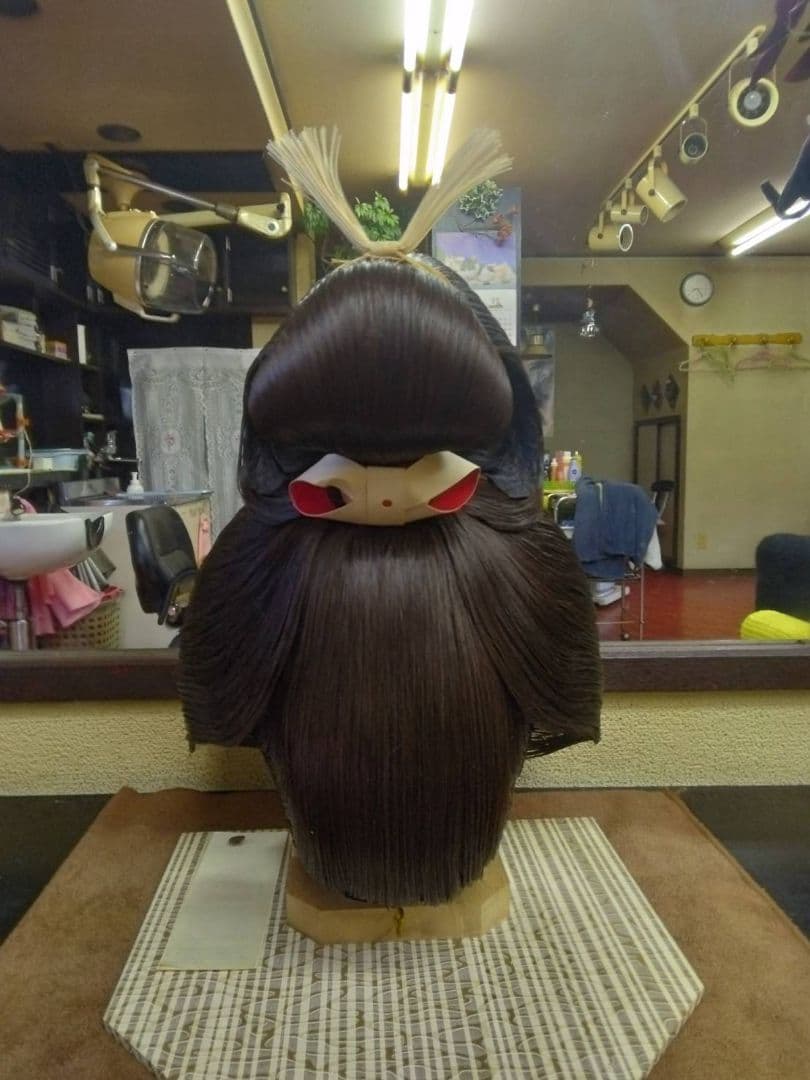 文金高島田 日本髪 かつら 人毛（じんもう） 花嫁 舞台用 和装 ウィッグ