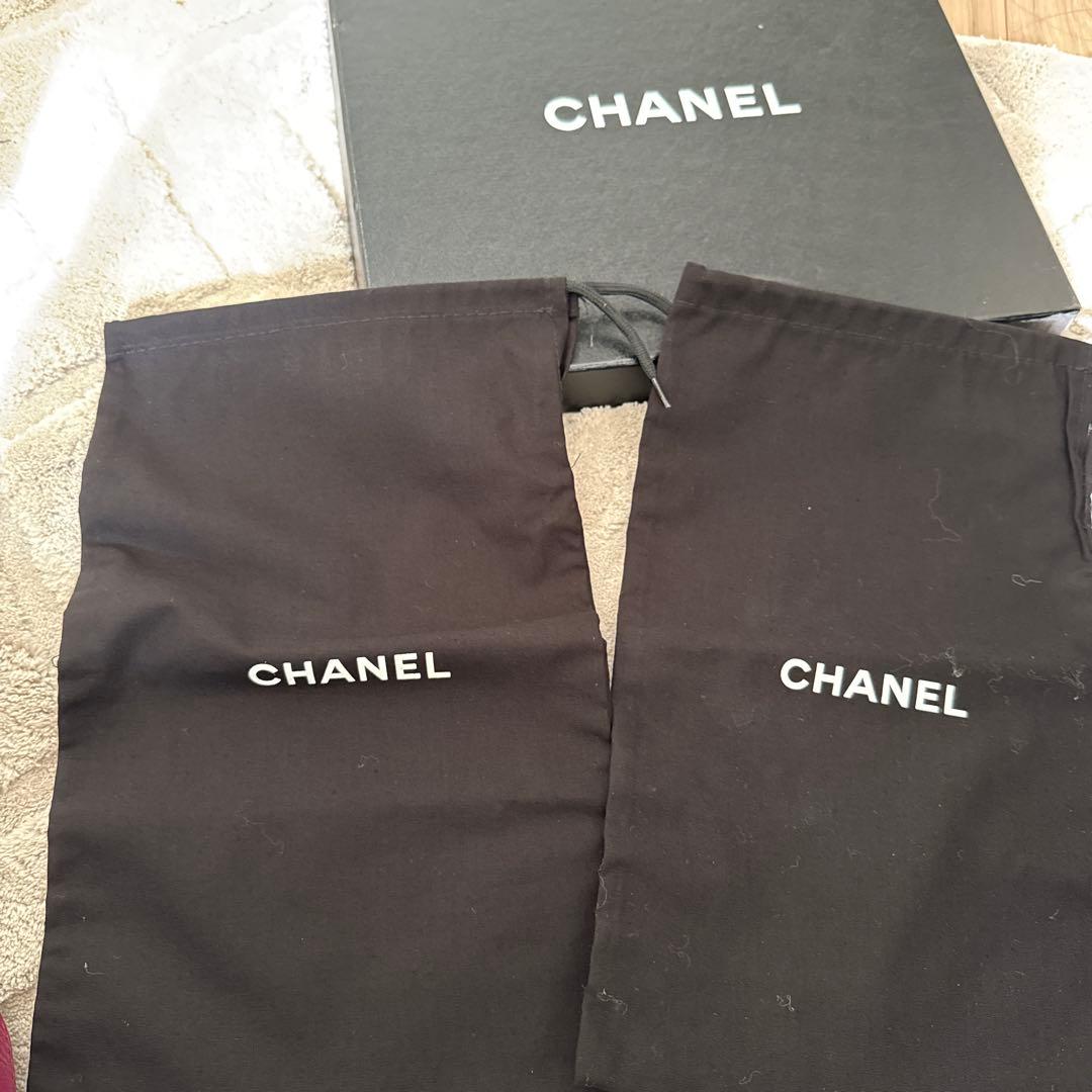 年末セール　CHANEL ブーティ マトラッセ ココマーク レースアップ レザー