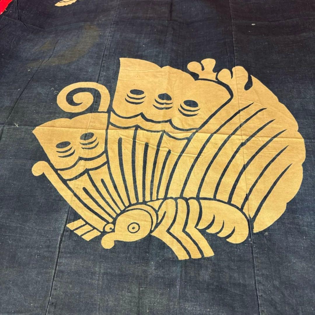 蝶々　筒書き　襤褸　古布　ハサミ