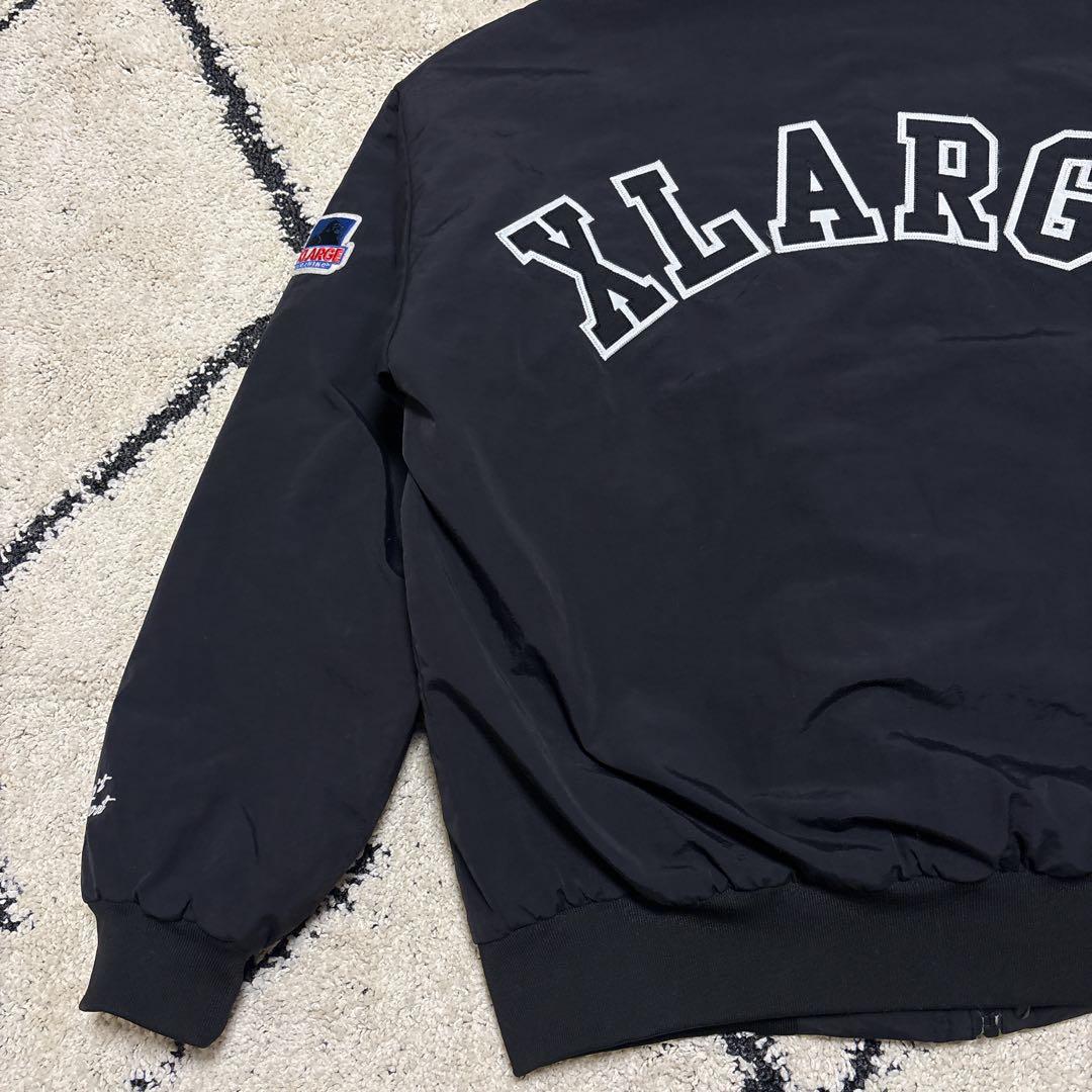 ⭐美品⭐エクストララージ ナイロン パファージャケット アーチロゴ L 黒