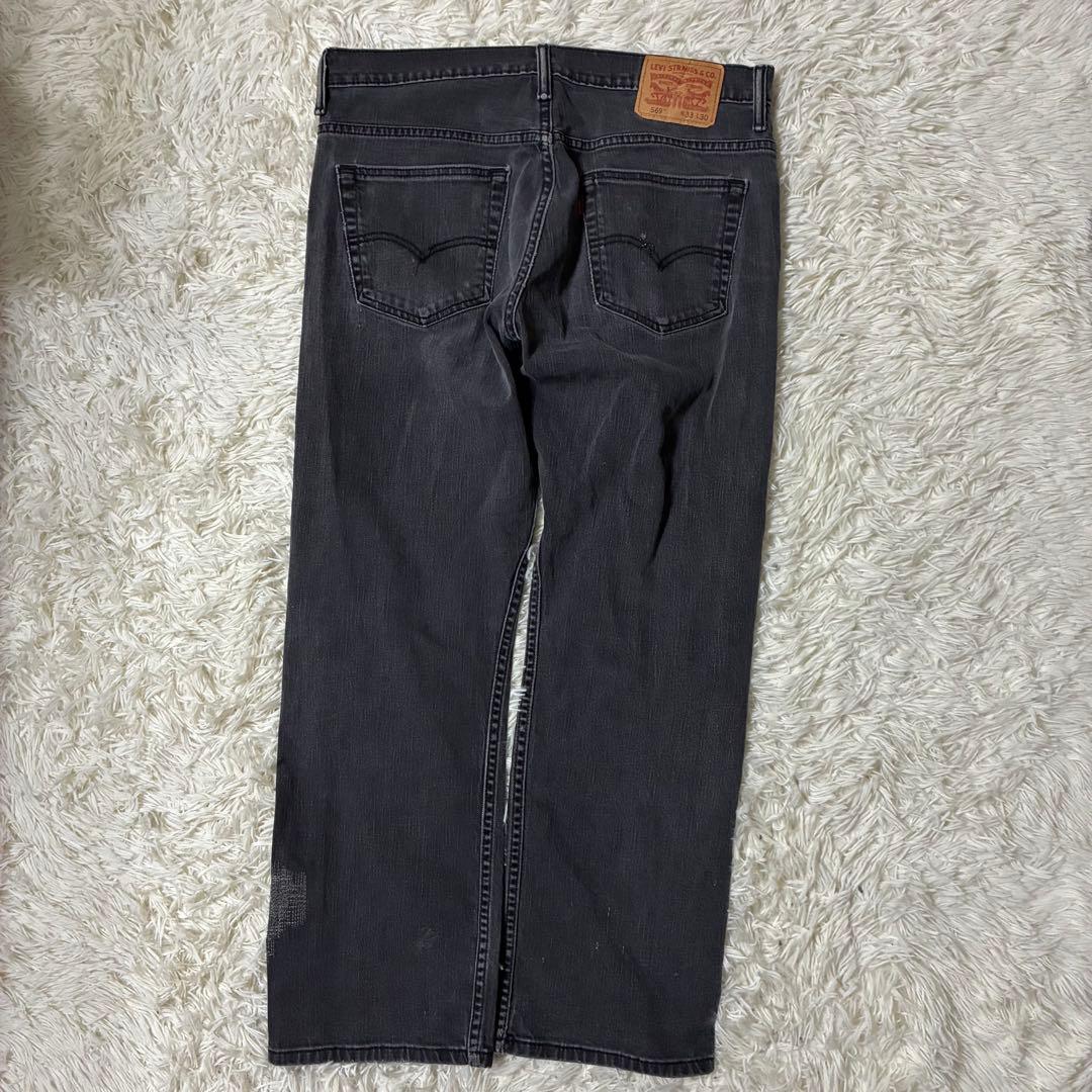 コロンビア製 levi's ブラックデニム リーバイス 569【W33 L30】