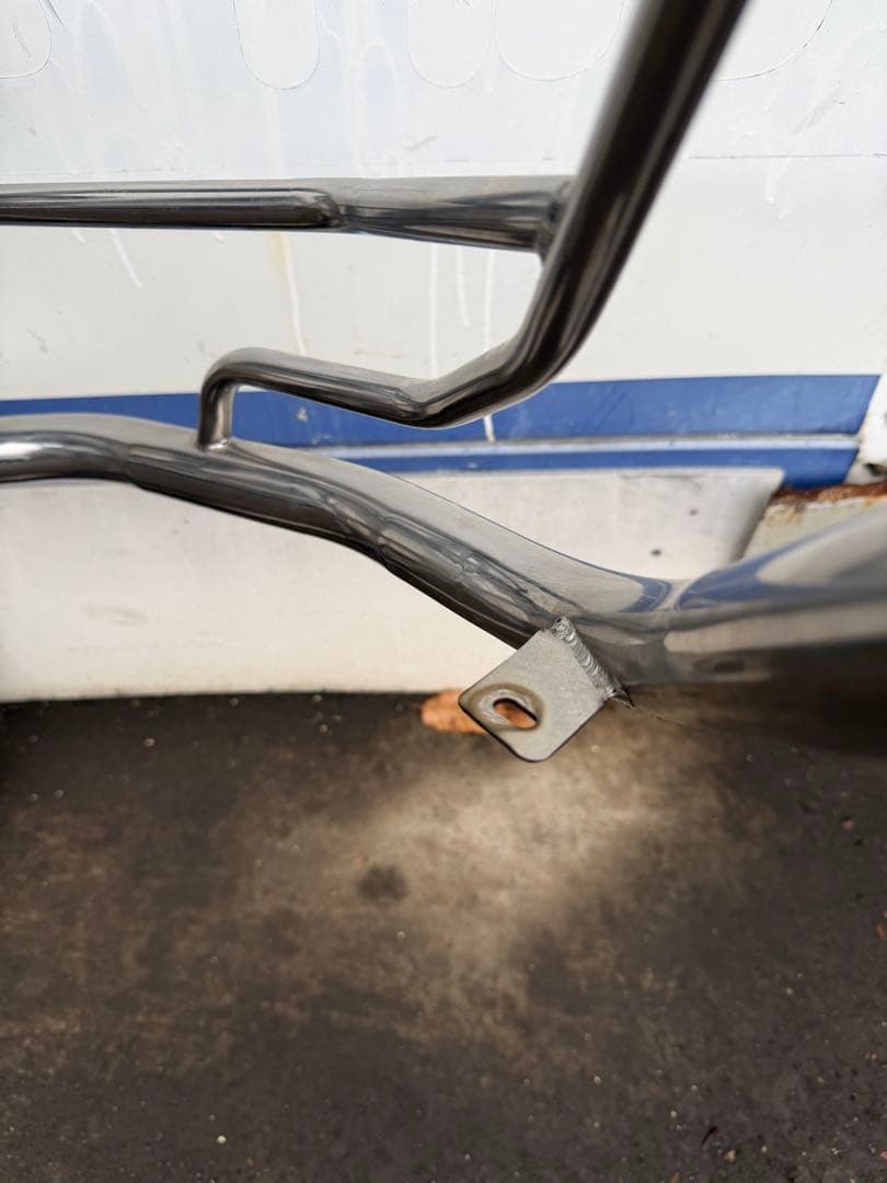 三菱 デリカD:5 フロントガードバー ブルバー ステンレス 中古