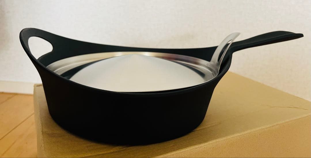 南部鉄器　鋳鉄製 片手鍋 OIGENオリジナルステンレス蓋付き　未使用品