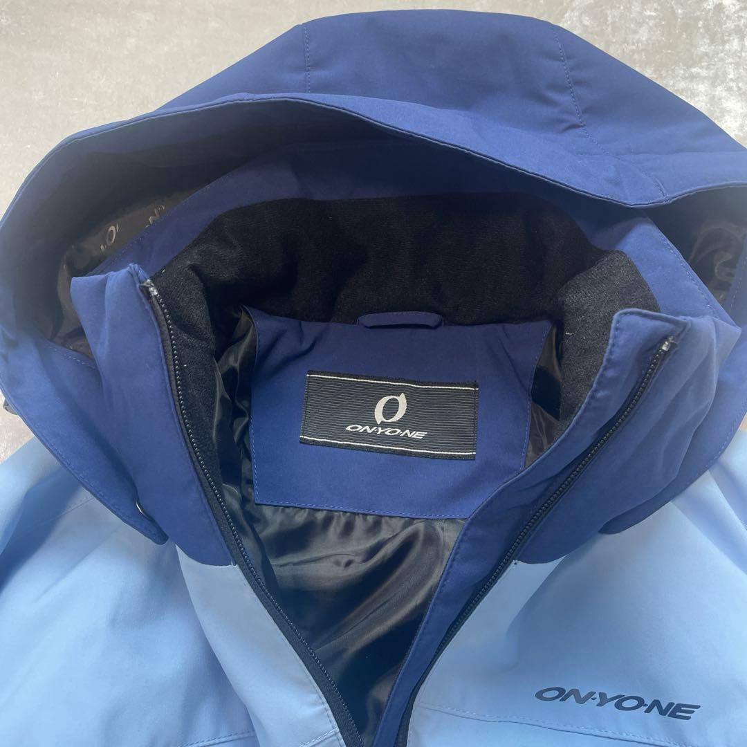 ま*と様 オンヨネ　スキーウェア　水色　ネイビー　パンツ　ジャケット　セット　上