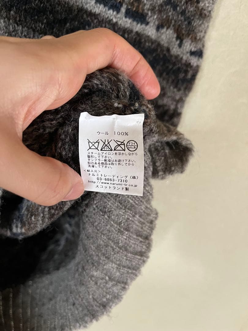 Jamieson’s ウールベスト　グレー　スコットランド製
