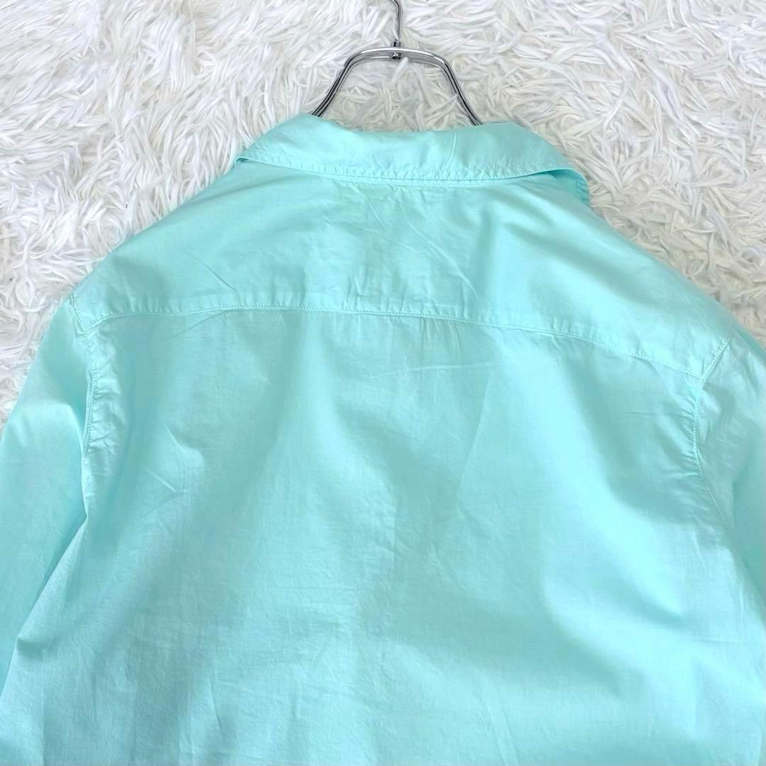 美品✨フランクアンドアイリーン EILEEN スキッパーシャツ コットン ブルー