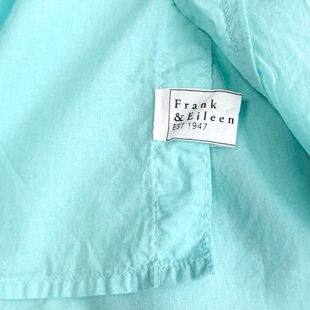 美品✨フランクアンドアイリーン EILEEN スキッパーシャツ コットン ブルー