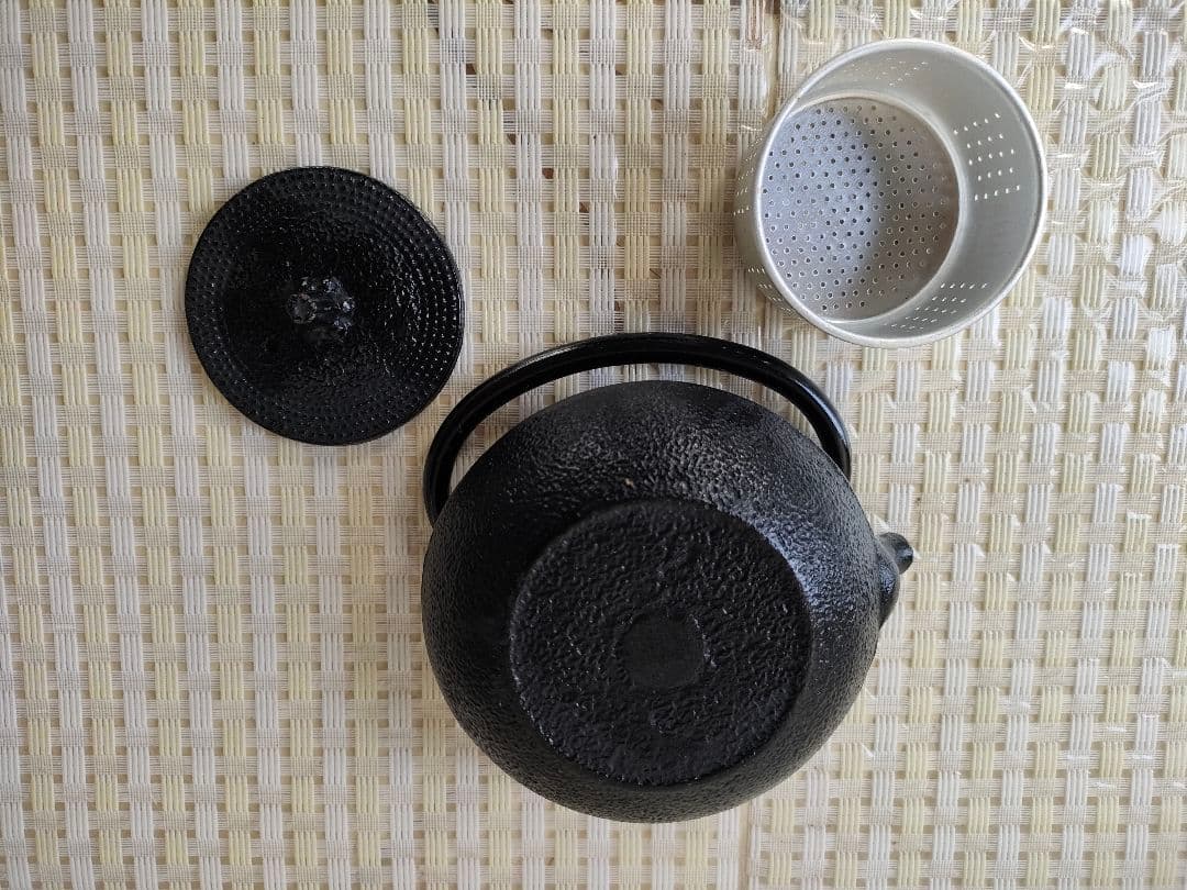 ●南部鉄器 鉄瓶 伝統工芸 日本製 茶道具 南部盛栄堂説明書付き