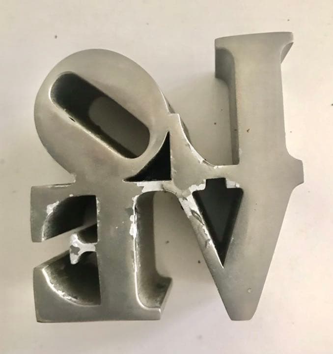 ロバート インディアナLOVE ペーパーウェイト　オブジェ　　ミッドセンチュリー