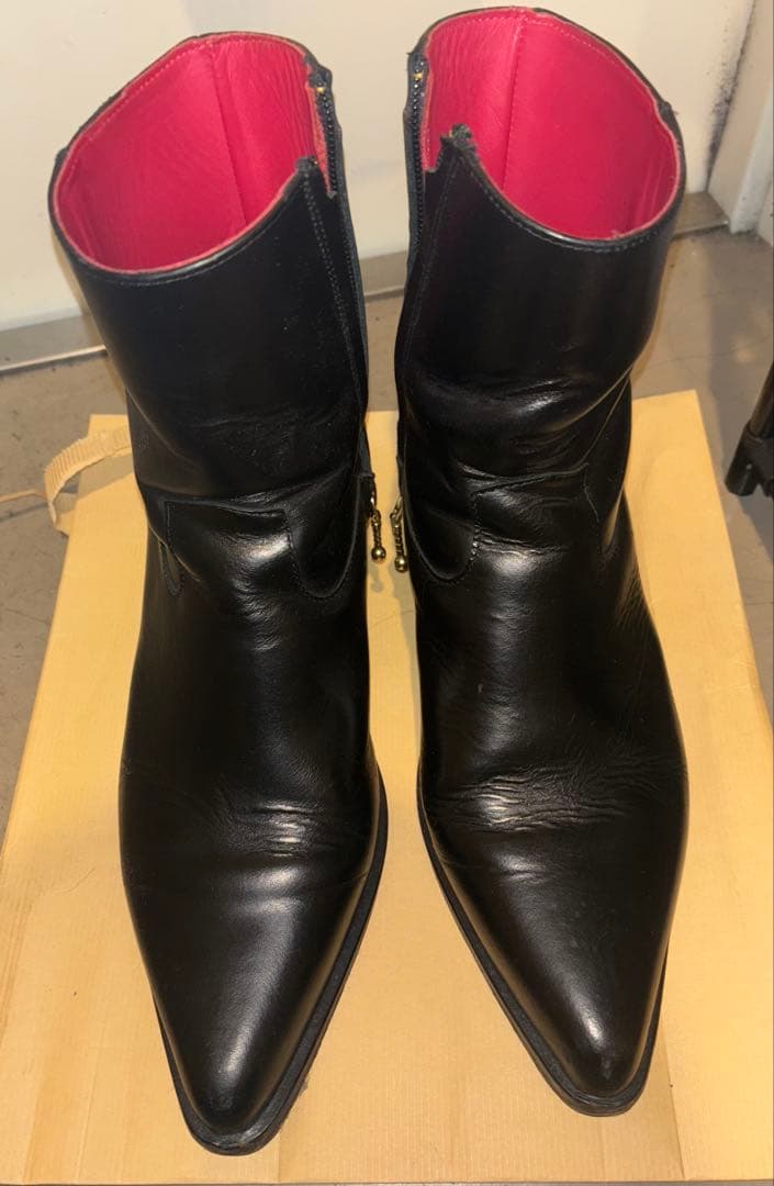 ERNEST W. BAKER ブラック ウエスタンブーツ