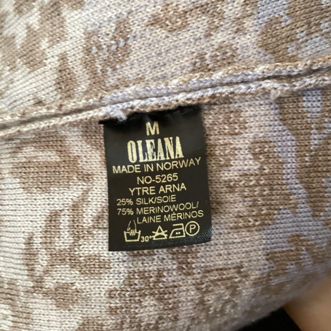 美品☆OLEANA オレアナ　ロングカーディガン　ワンピース　シルク　M