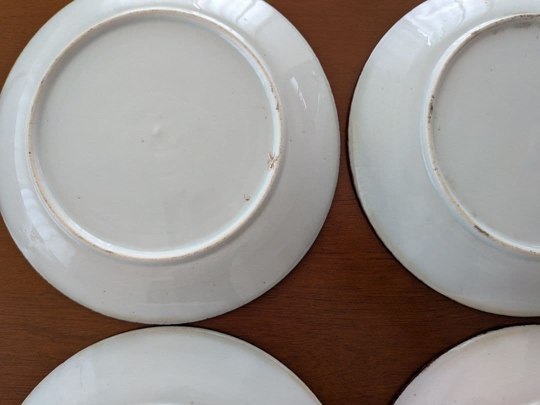 m*0様 青い鯉の絵柄の皿 イゲ皿 直径約24cm 10枚セット アンティーク