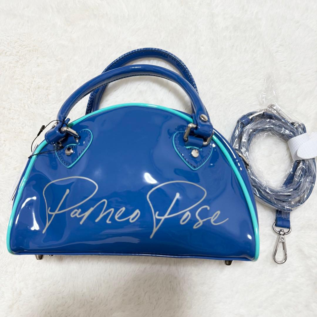 パメオポーズ アンブロ コラボ エナメル 2Wayミニボストンバッグ 新品未使用